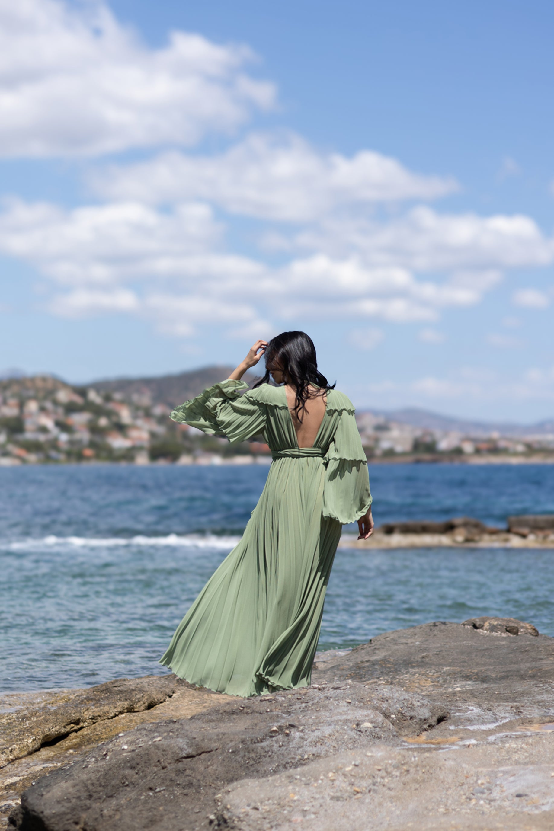 Iris Maxi Dress- mint shade